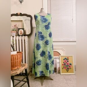 Vintage 90s Maxi Floral Dress